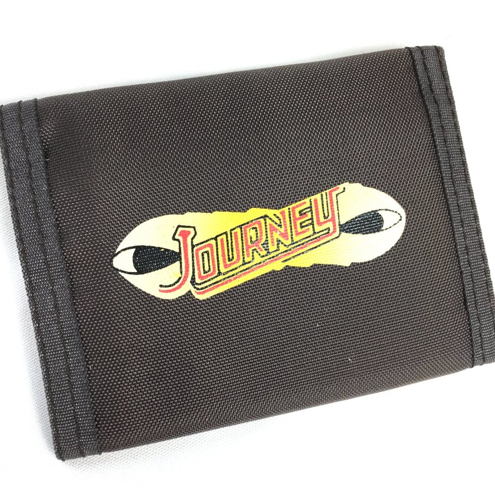 VTG 80'S Journey Rock N Roll Nylon Tri Fold Wallet NOS